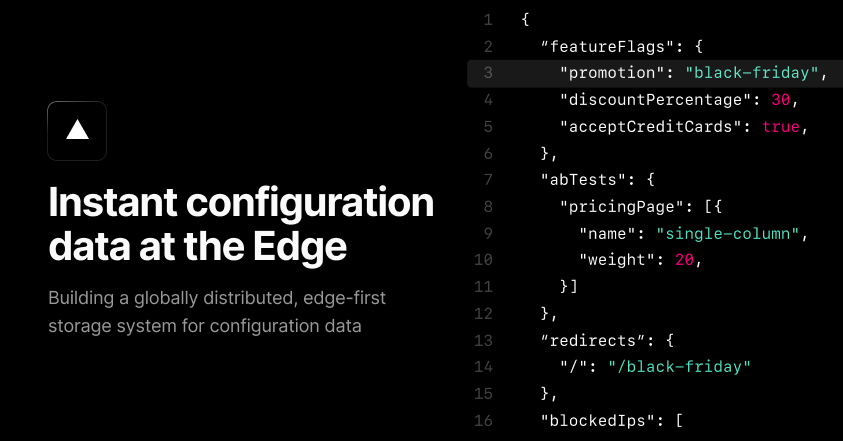 Edge Config: Ultra-low latency data at the edge