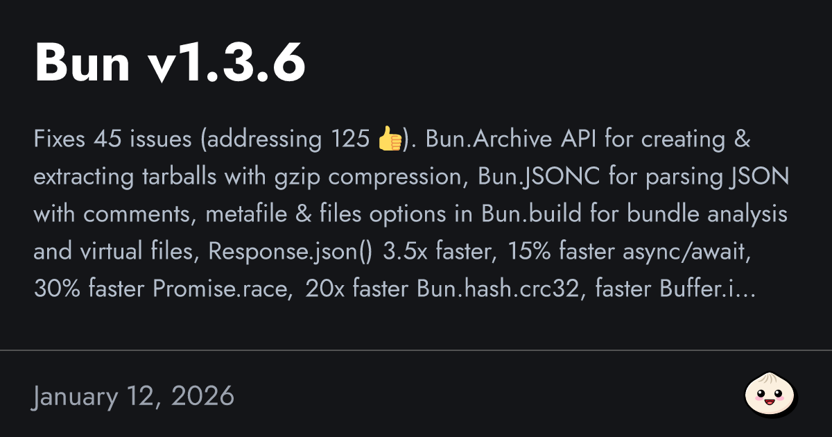 Bun v1.3.6