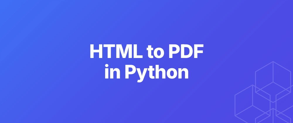 Cover image for WeasyPrint Alternative: HTML to PDF in Python (When You Need JavaScript)