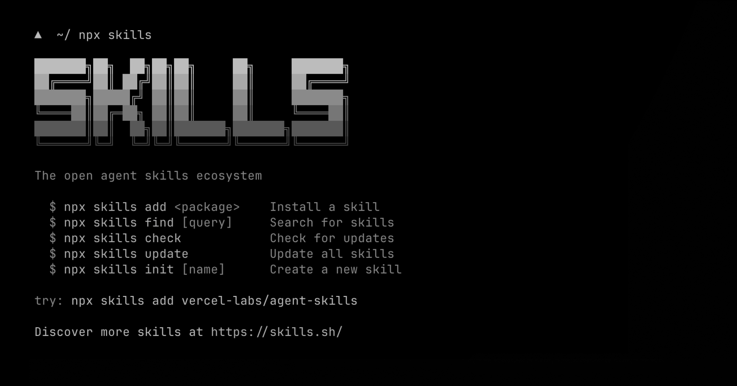 Skills v1.1.1: Interactive discovery, open source release, and agent support