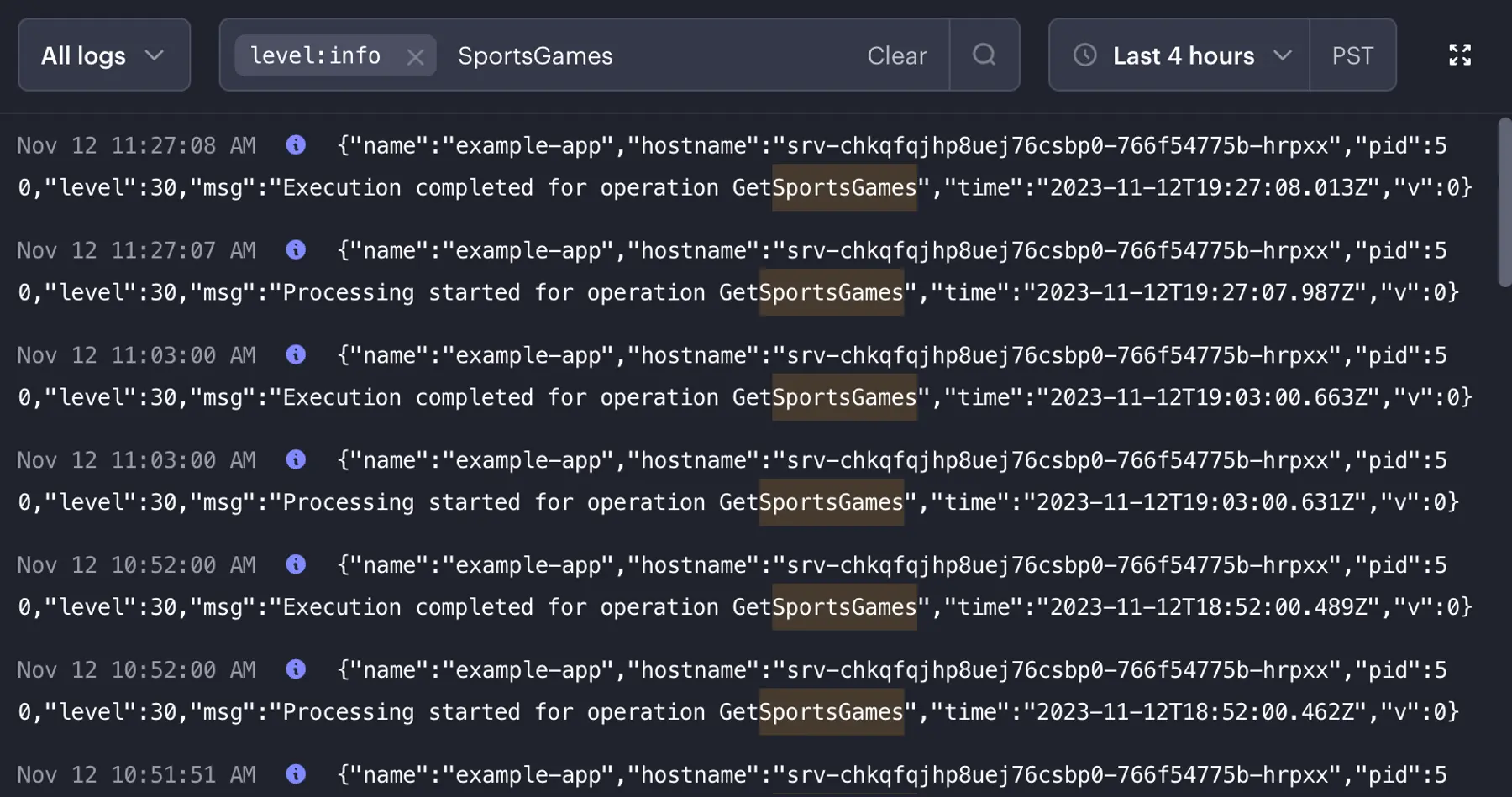 New log explorer in the Render Dashboard