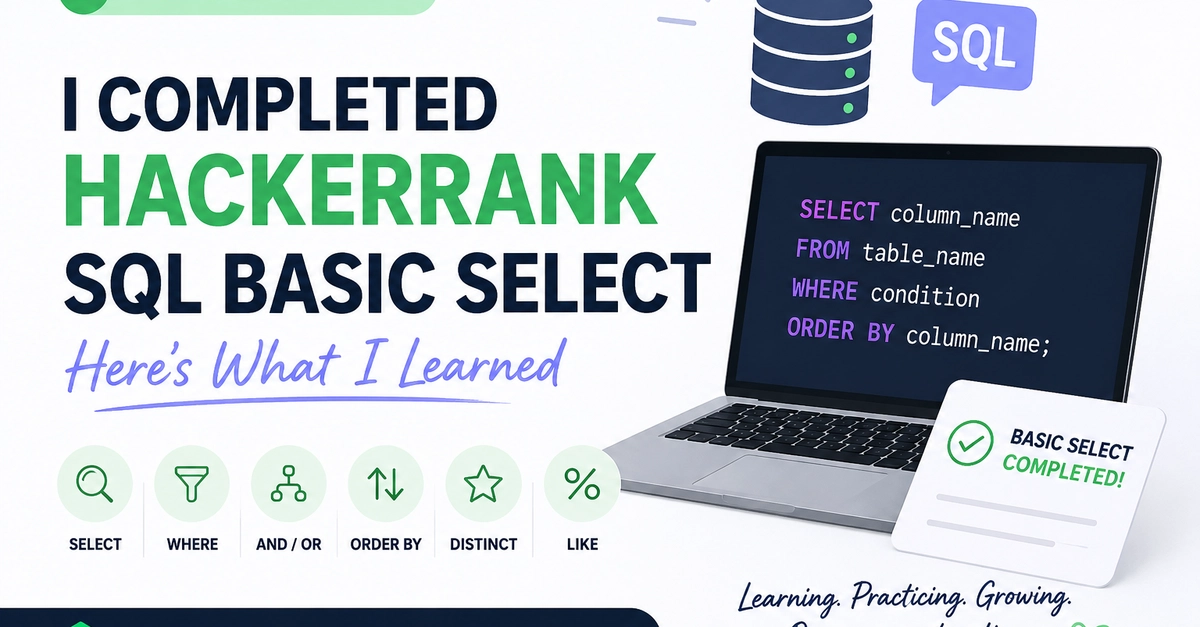 I Completed HackerRank SQL Basic Select .Here's What I Learned...