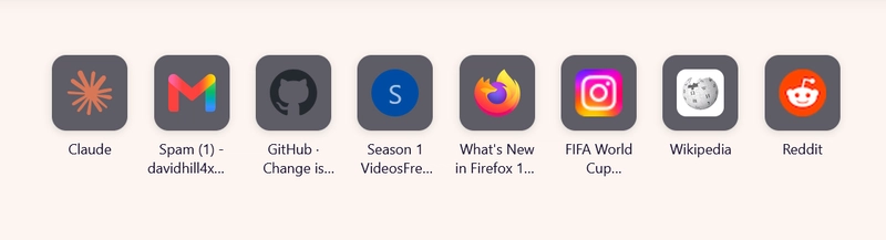 Top Sites in Firefox