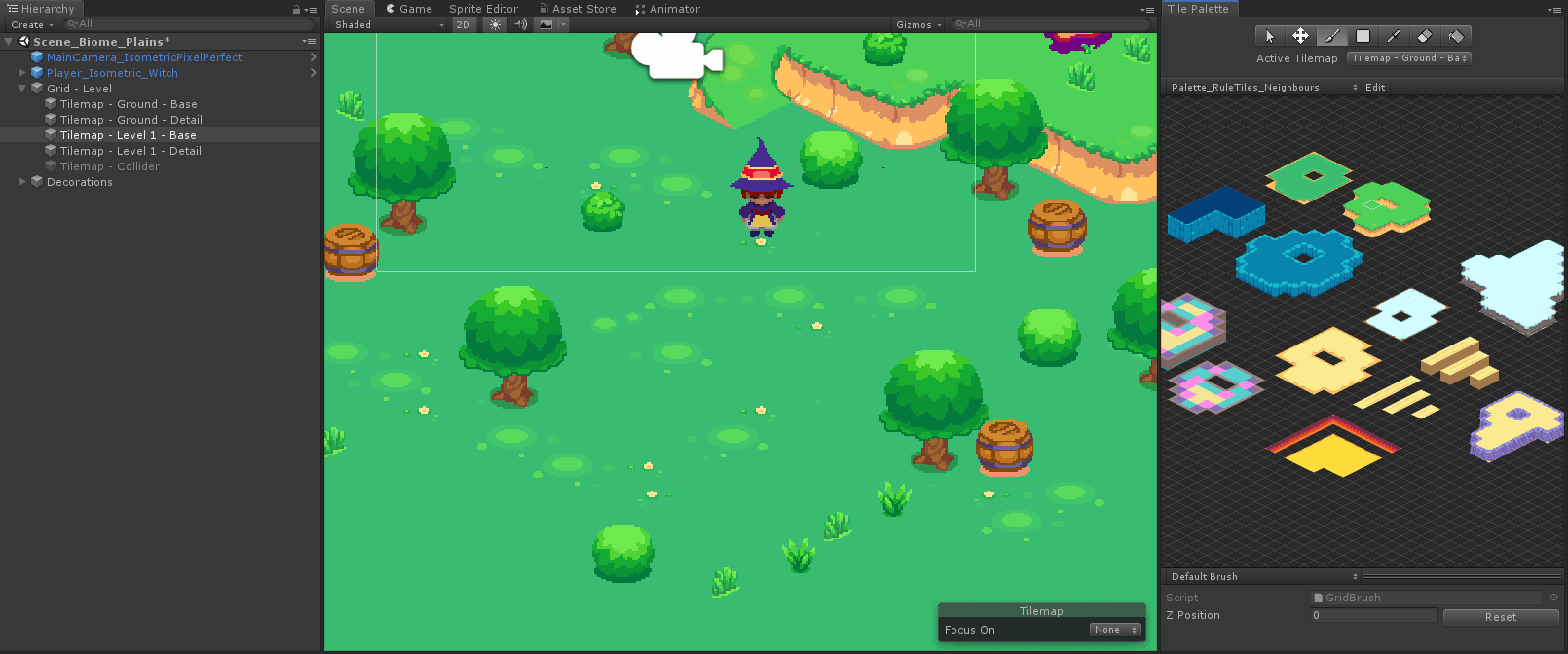Animated GIF of tilemaps with height.