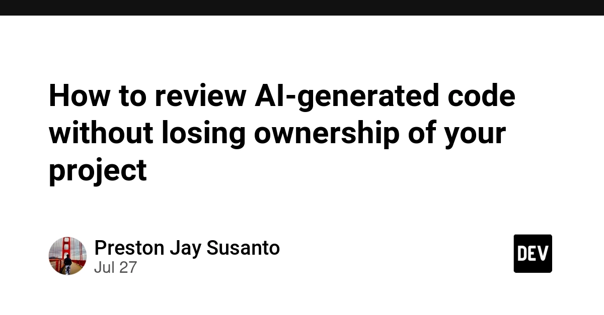 How to review AI-generated code without losing ownership of your project