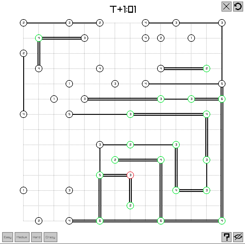 Hashiwokakero (Hashi Bridges) - Playable Web Version + Zig First Impressions