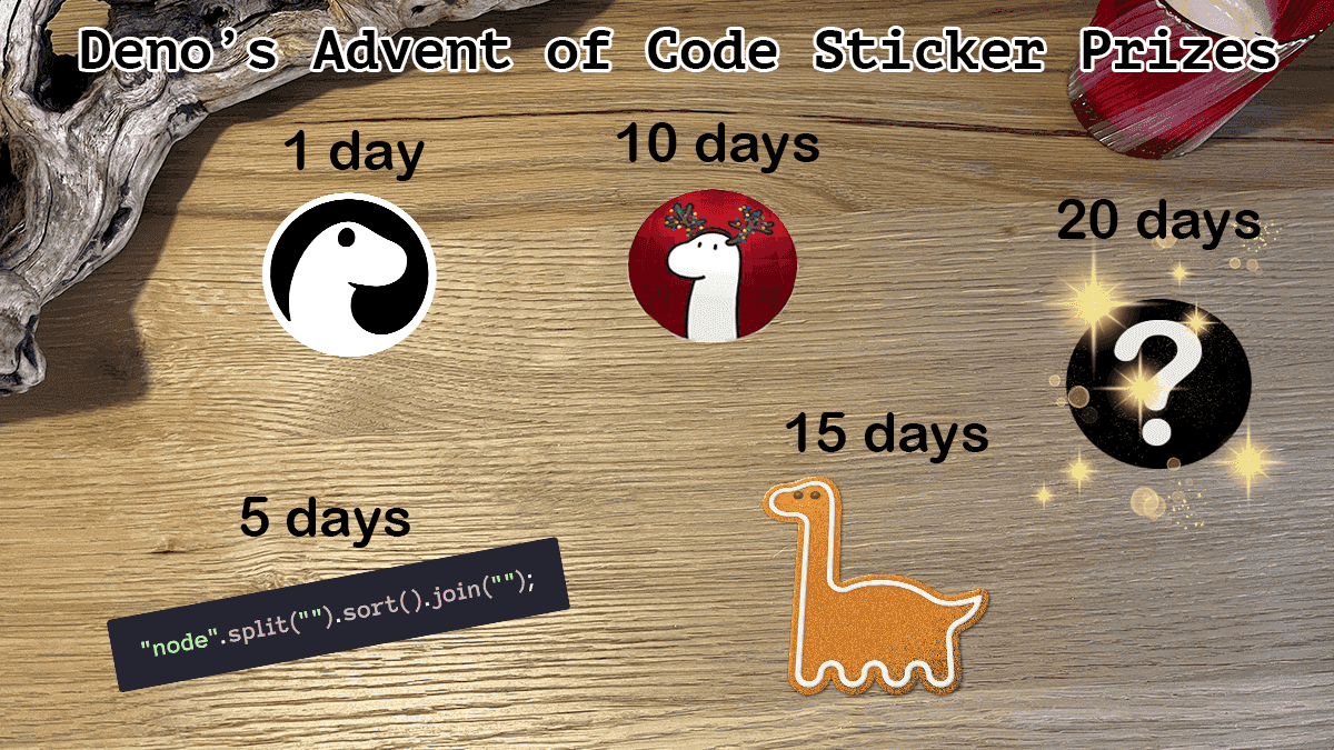 Sticker Prizes for Deno's Advent of Code 2024