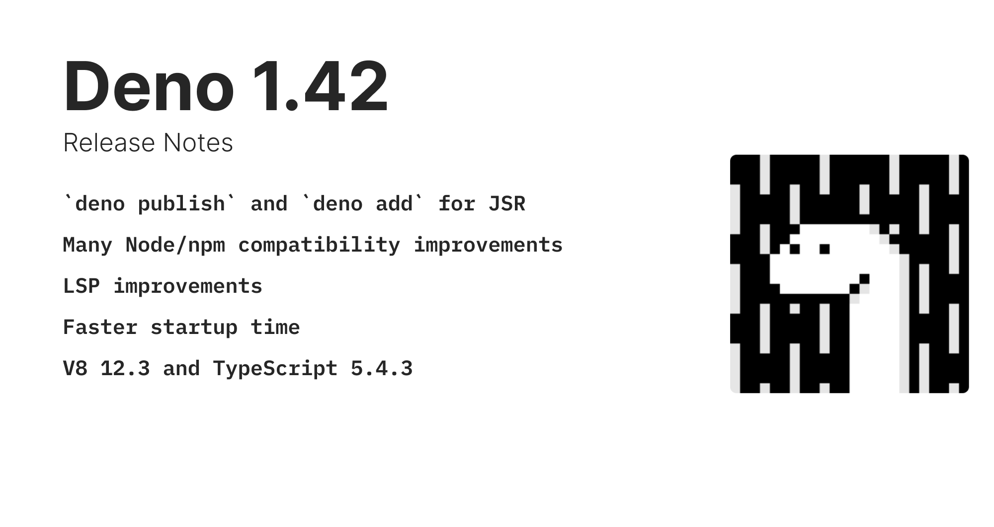 Deno 1.42: Better dependency management with JSR