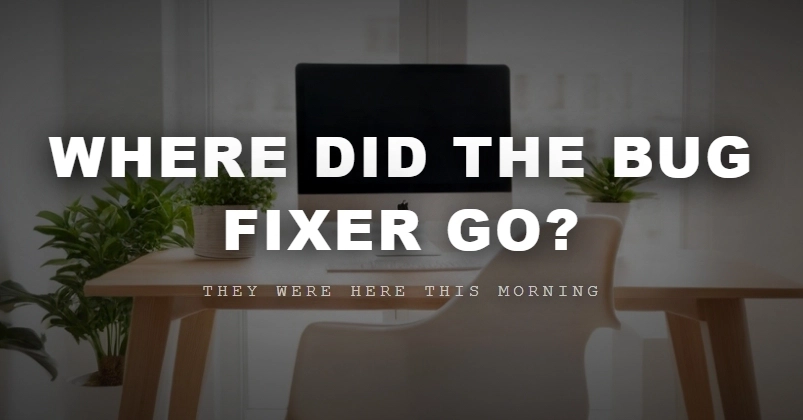 The Person Who Fixed the Bugs Just Vanished