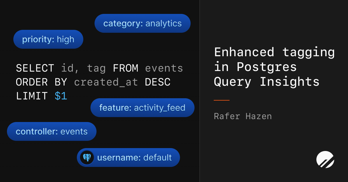 Enhanced tagging in Postgres Query Insights