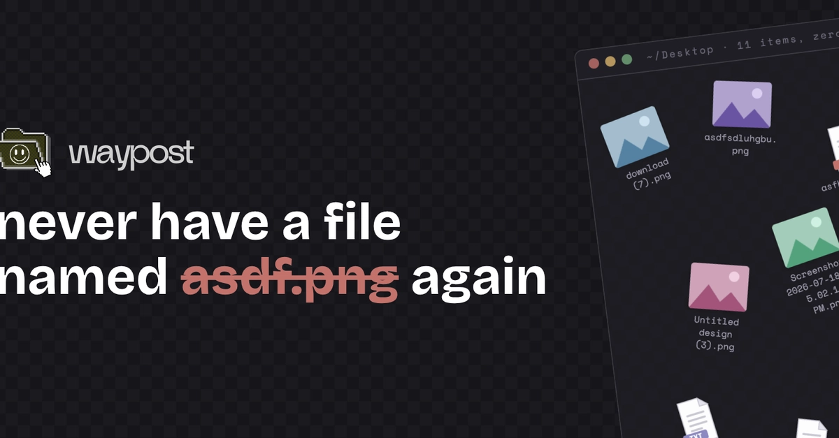 I built a macOS app on a 9 hour flight which renames your Downloads folder full of junk