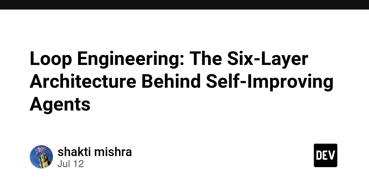 Loop Engineering: The Six-Layer Architecture Behind Self-Improving Agents