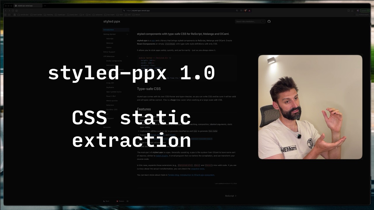 Presenting styled-ppx 1.0 with CSS static extraction for OCaml