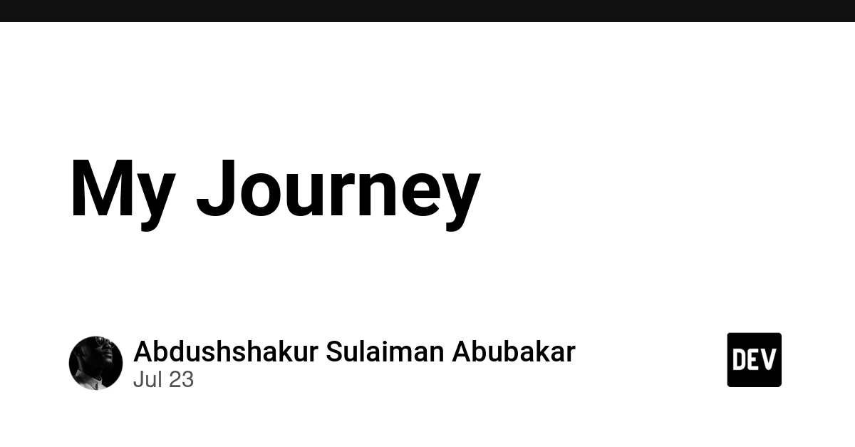 My Journey