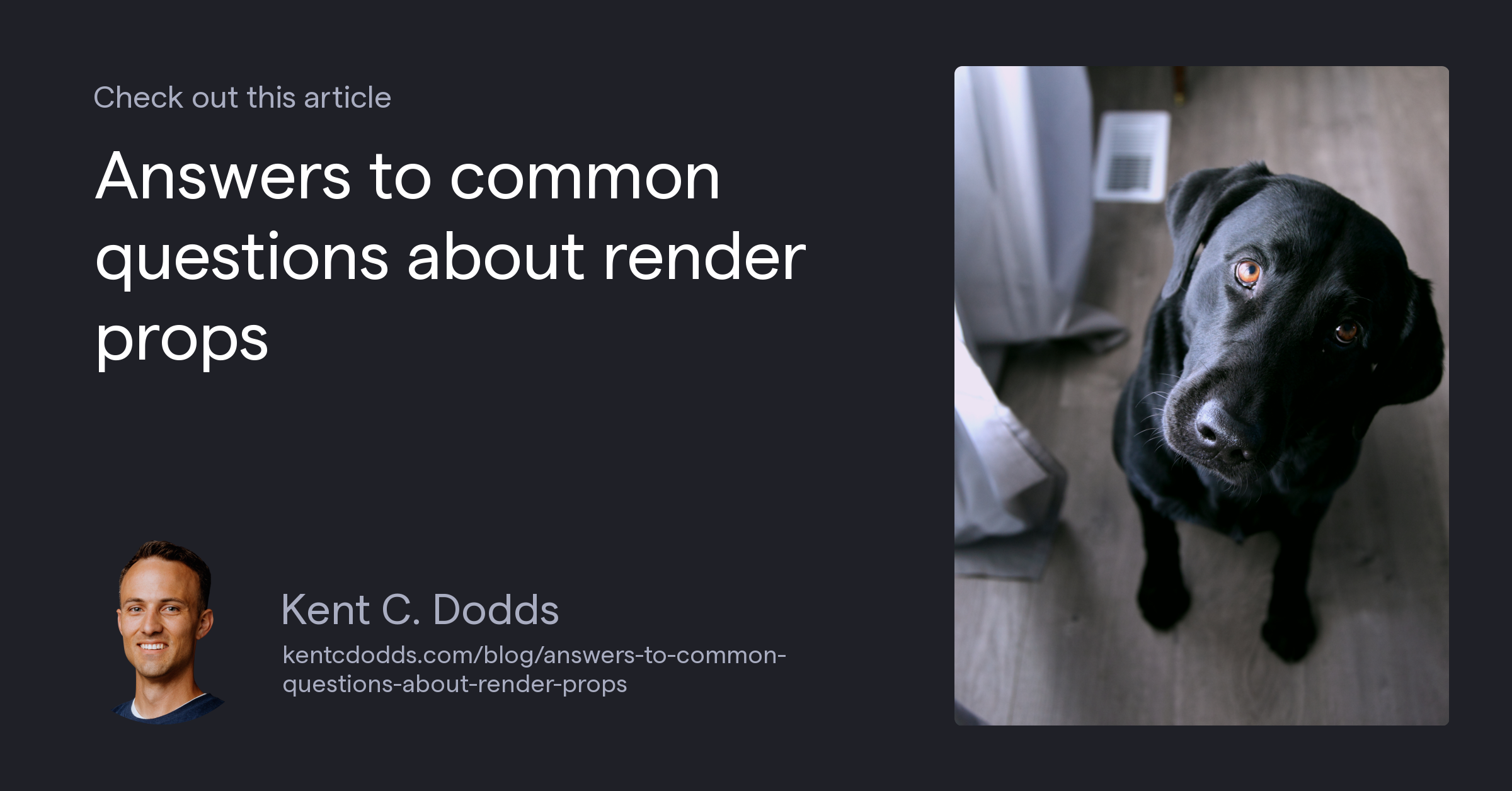 Answers to common questions about render props