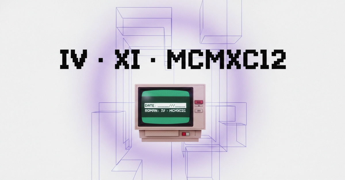 I Built a Roman Numeral Tattoo Generator, Then Realized Conversion Was the Easy Part
