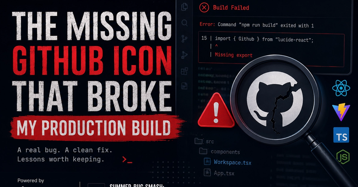 The Missing GitHub Icon That Broke My Production Build