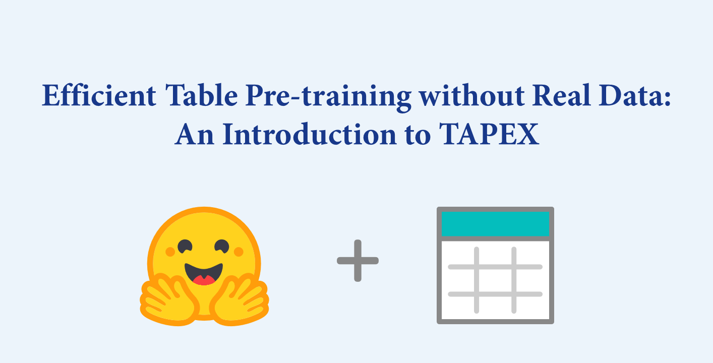 Efficient Table Pre-training without Real Data: An Introduction to TAPEX