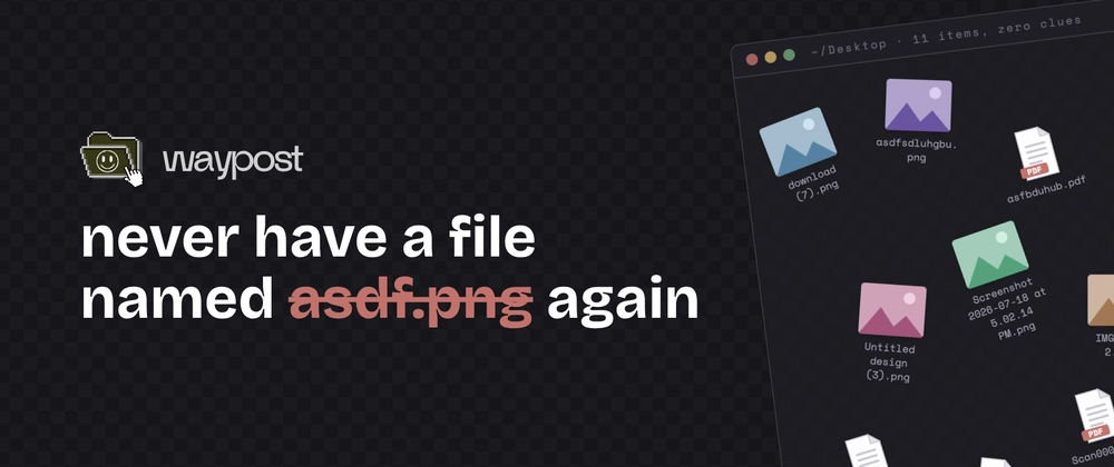 Cover image for I built a macOS app on a 9 hour flight which renames your Downloads folder full of junk