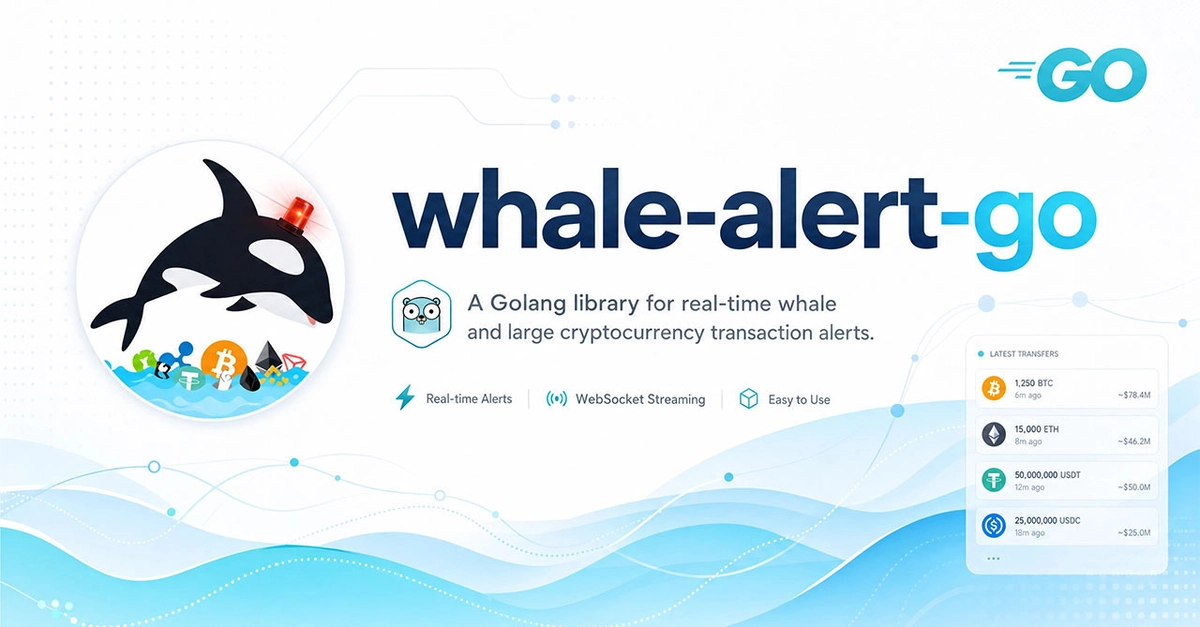 Building Reliable Crypto Alerting Systems in Go: A Deep Dive into the whale-alert-go SDK