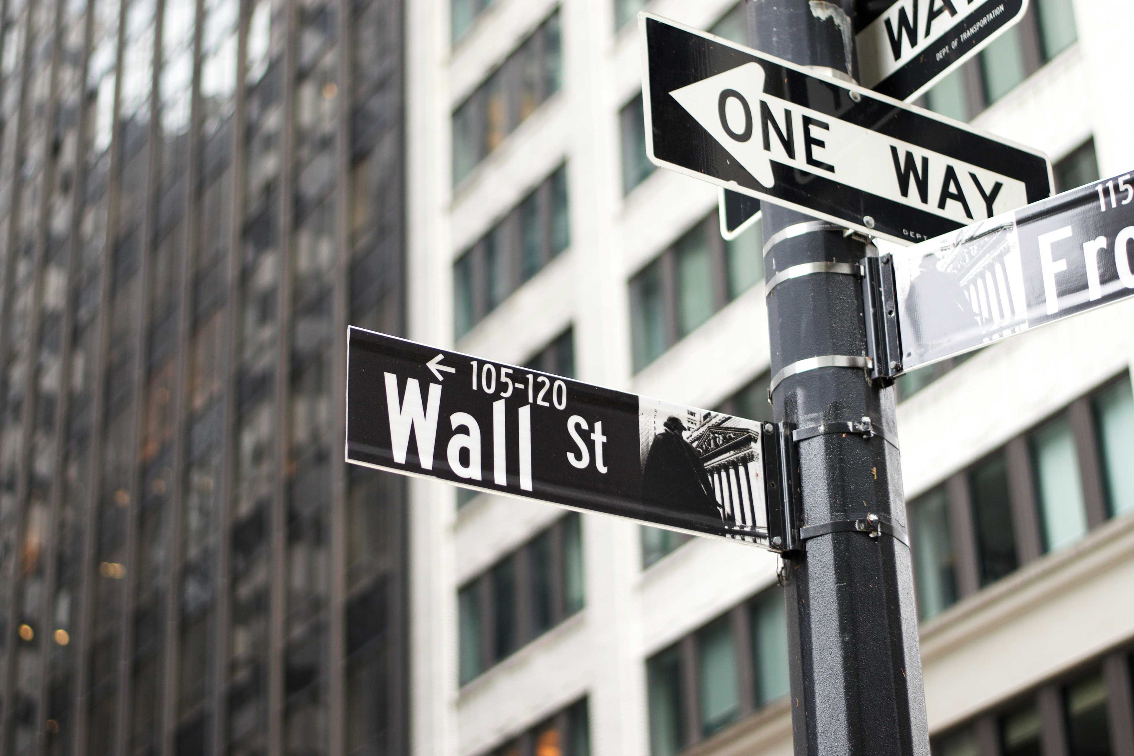 Wall Street street signs. (Chenyu Guan/Unsplash)