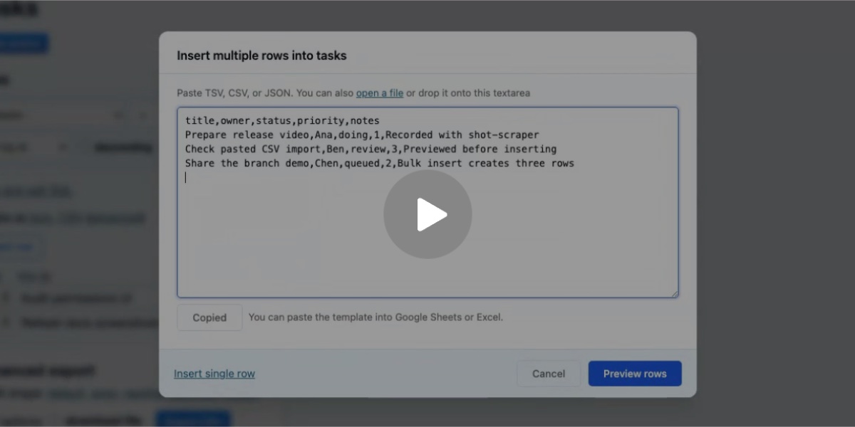 Have your agent record video demos of its work with shot-scraper video