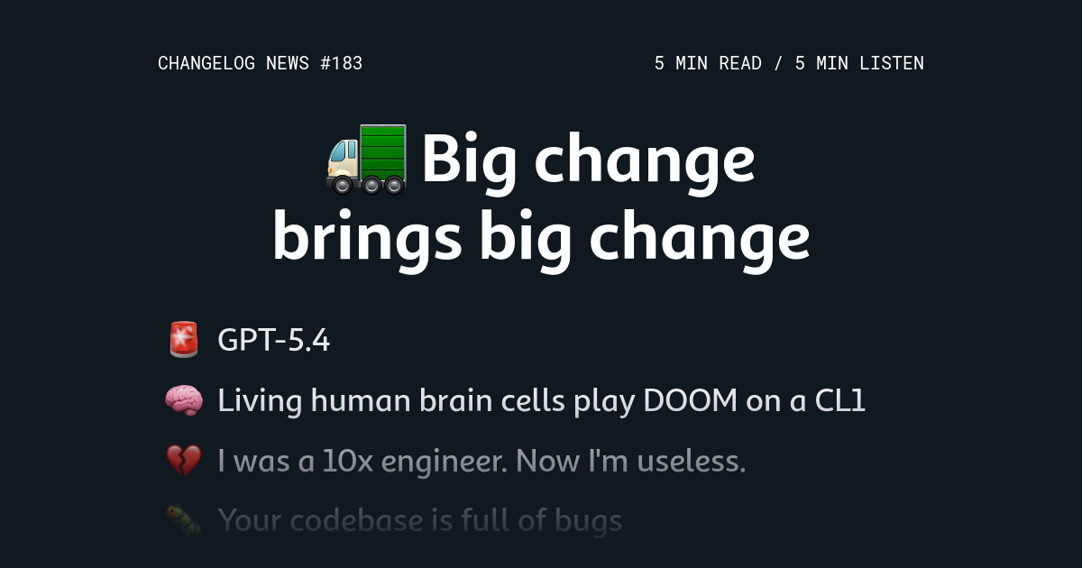 Big change brings big change