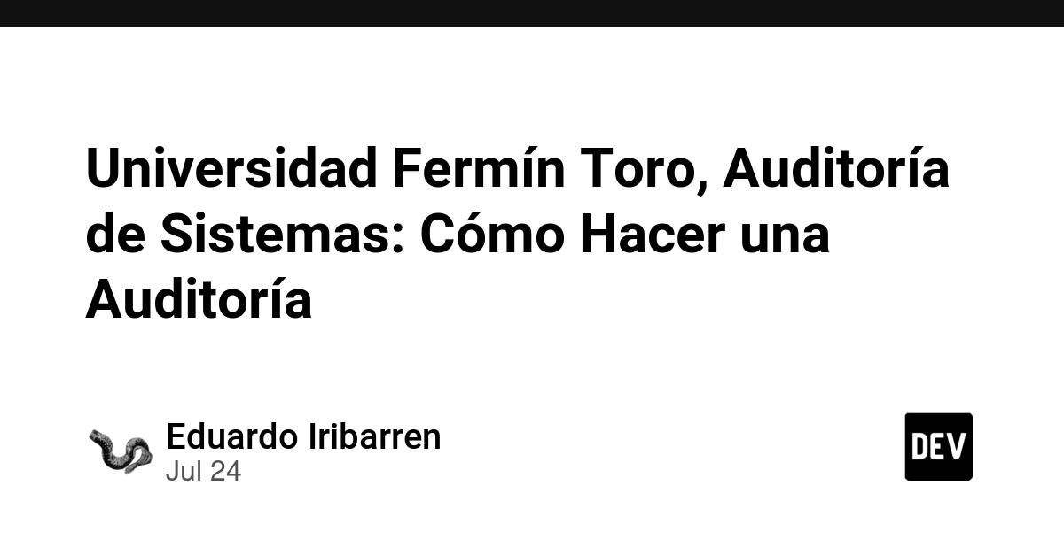 Universidad Fermín Toro, Auditoría de Sistemas: Cómo Hacer una Auditoría
