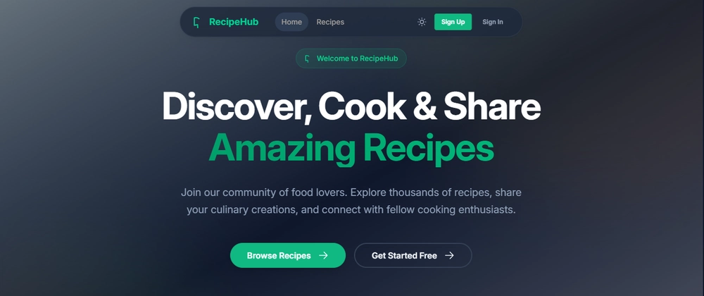Cover image for Building RecipeHub: My Experience Developing and Deploying a Modern Recipe Sharing Platform with Django