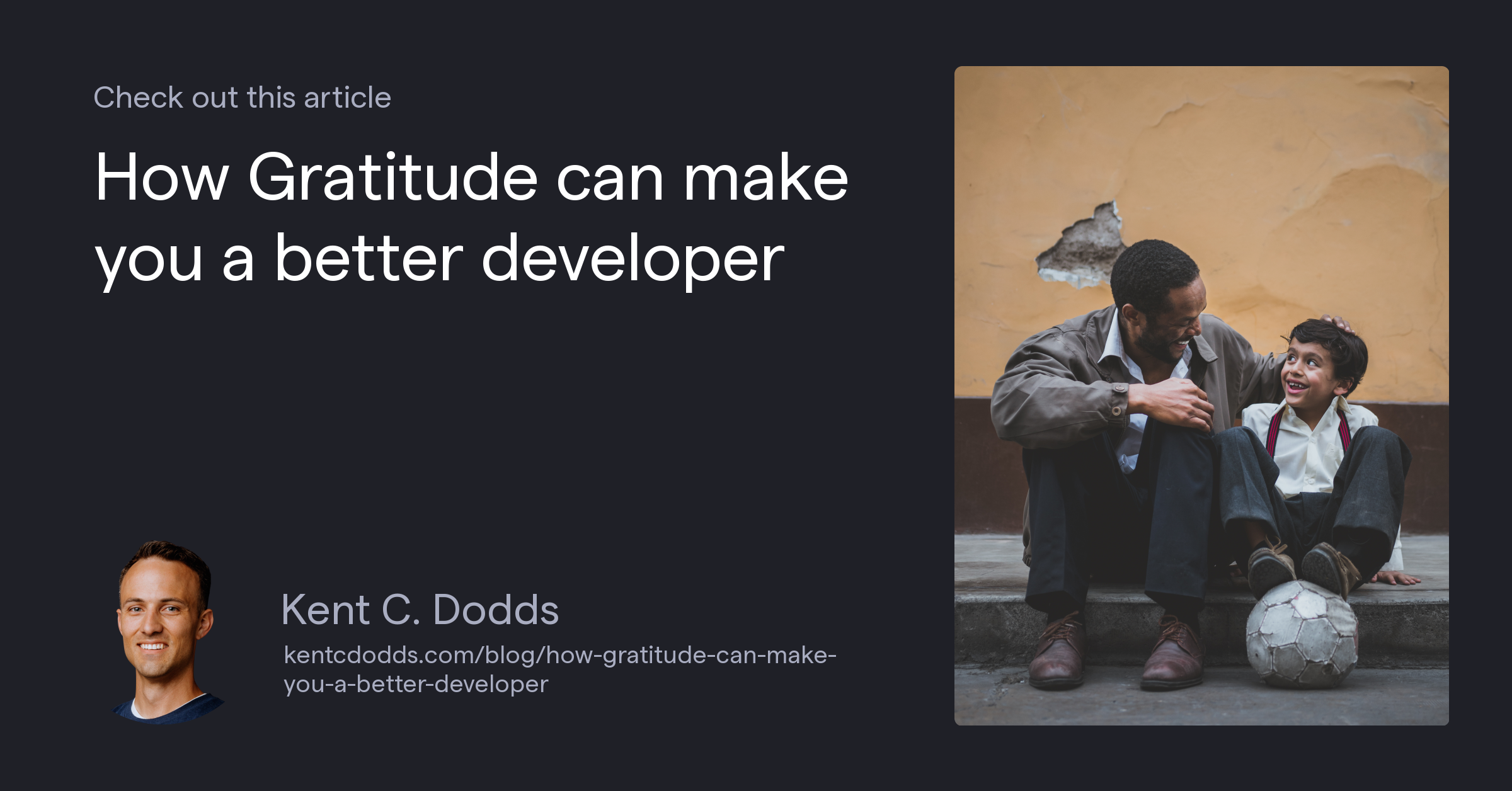 How Gratitude can make you a better developer