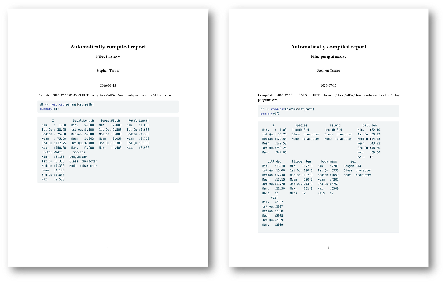 Repost: Automatically compile Quarto reports when new data lands