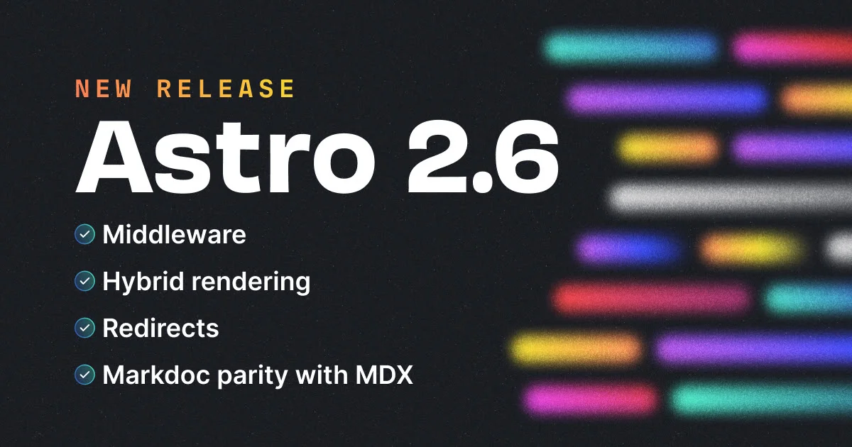 Astro 2.6: Middleware