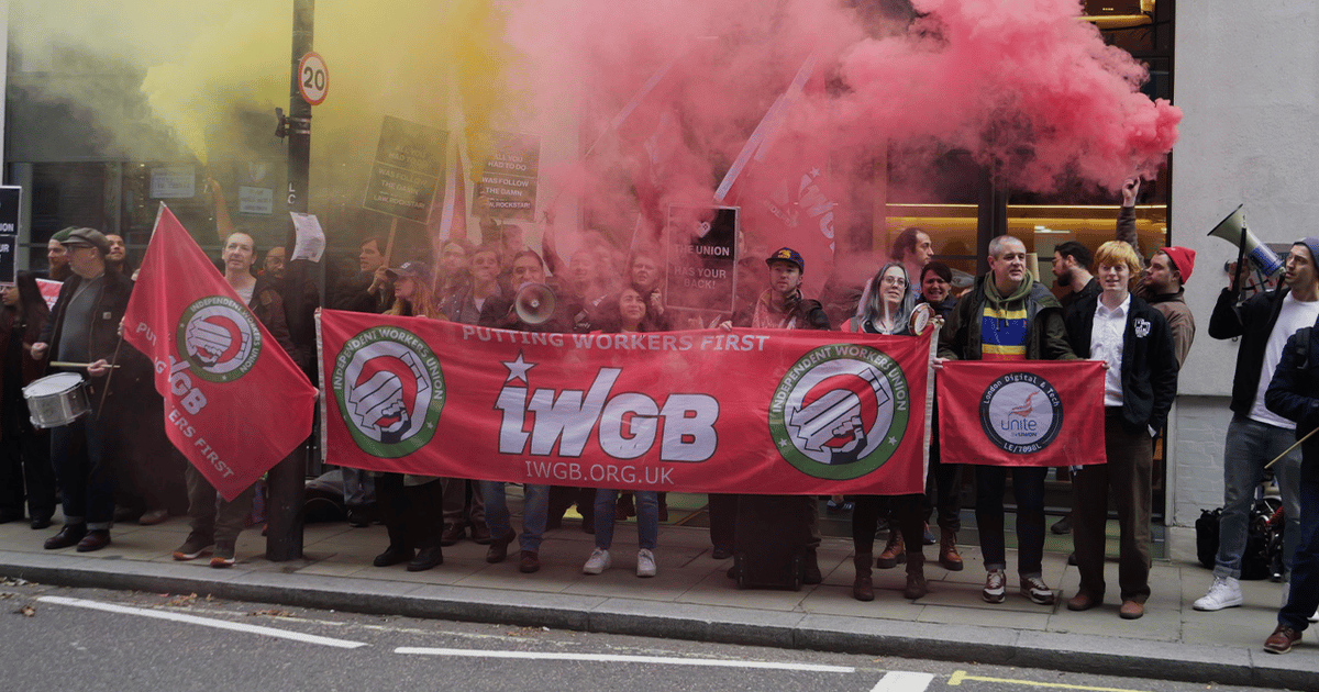 IWGB Game Workers union forms 'redundancy taskforce' to defend workers' rights
