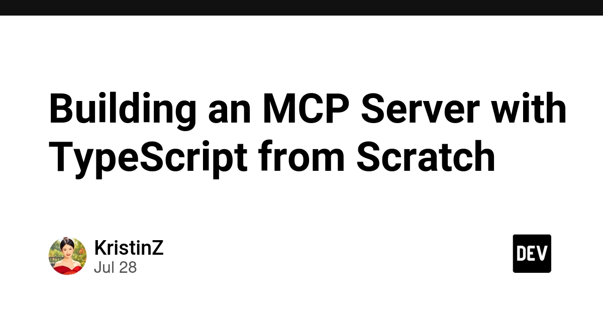 Building an MCP Server with TypeScript from Scratch