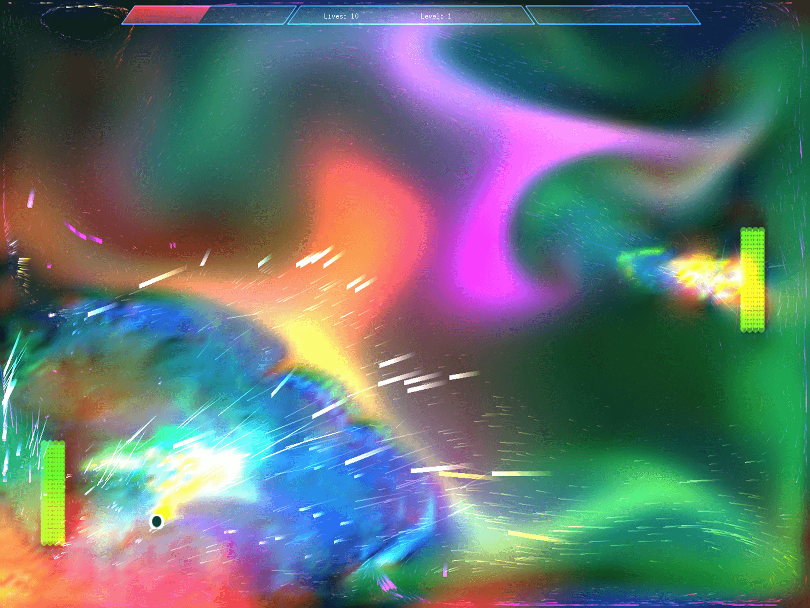 Screenshot from Plasma Pong by Steve Mason.