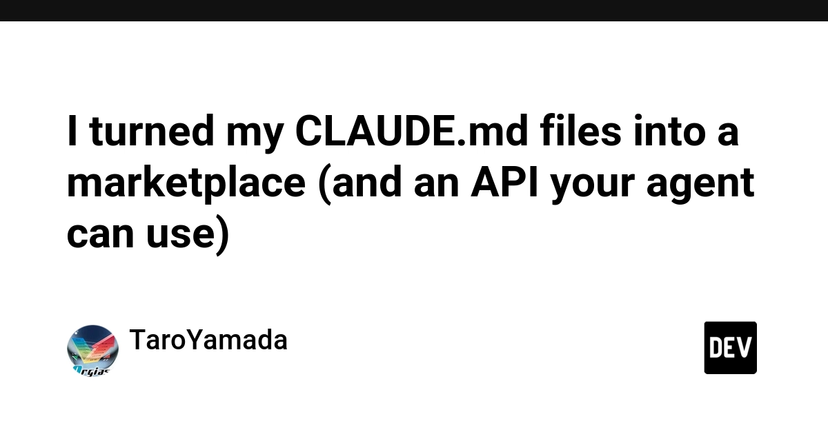 I turned my CLAUDE.md files into a marketplace (and an API your agent can use)