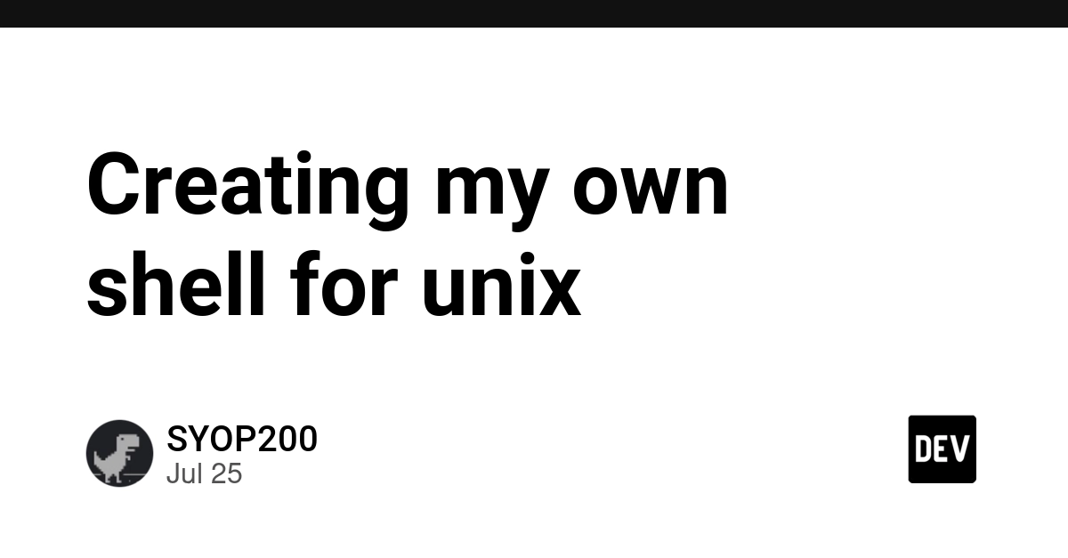 Creating my own shell for unix