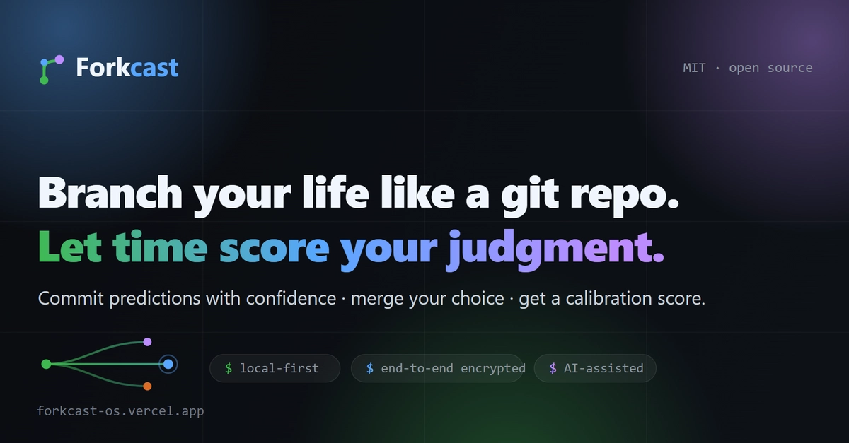 I Built a Git-Based Decision Tracker — Branch Your Life Choices, Commit Predictions, and Let Time Score Your Judgment