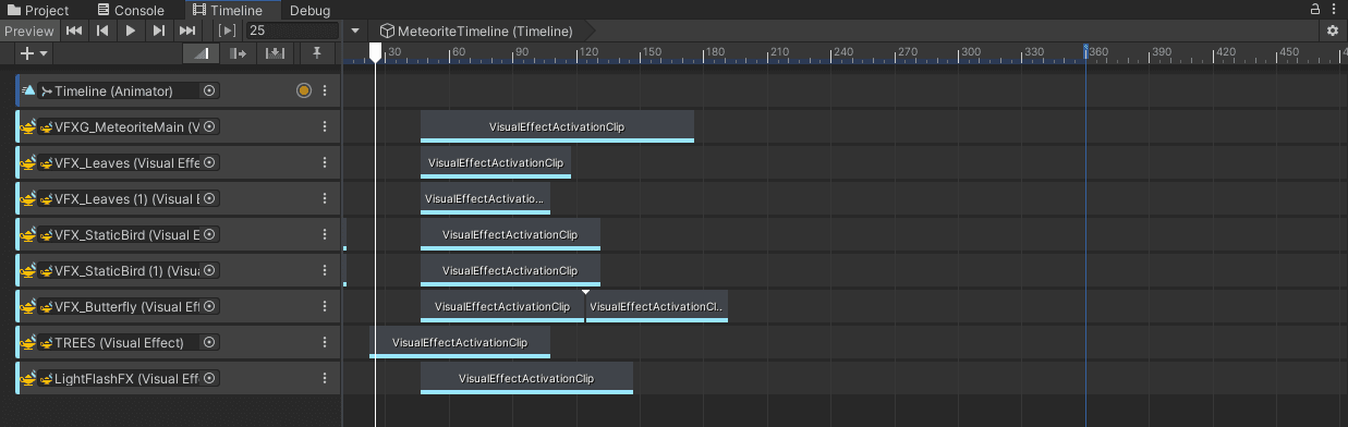 Image showing the timeline in-editor