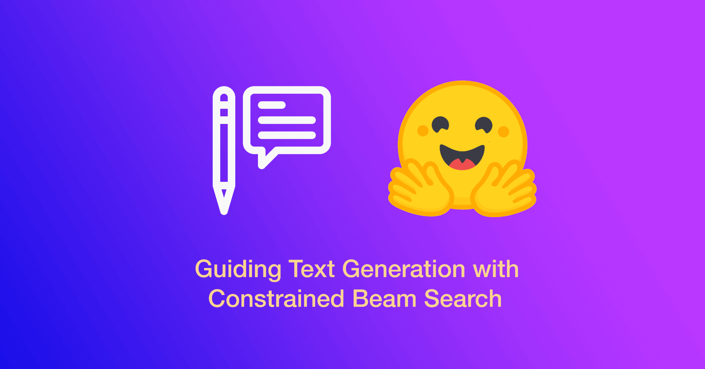 Guiding Text Generation with Constrained Beam Search in 🤗 Transformers