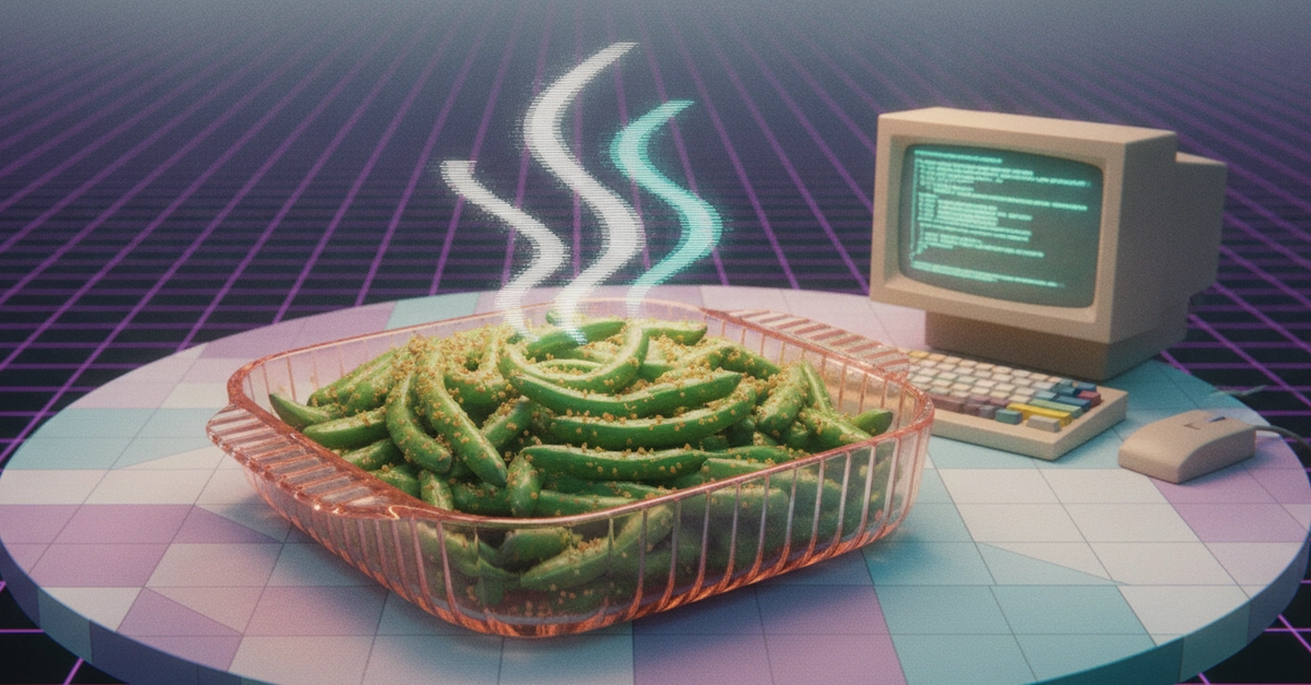 String Bean Casserole — CSS Art + Photos