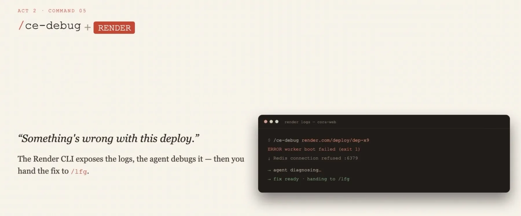 Debug command