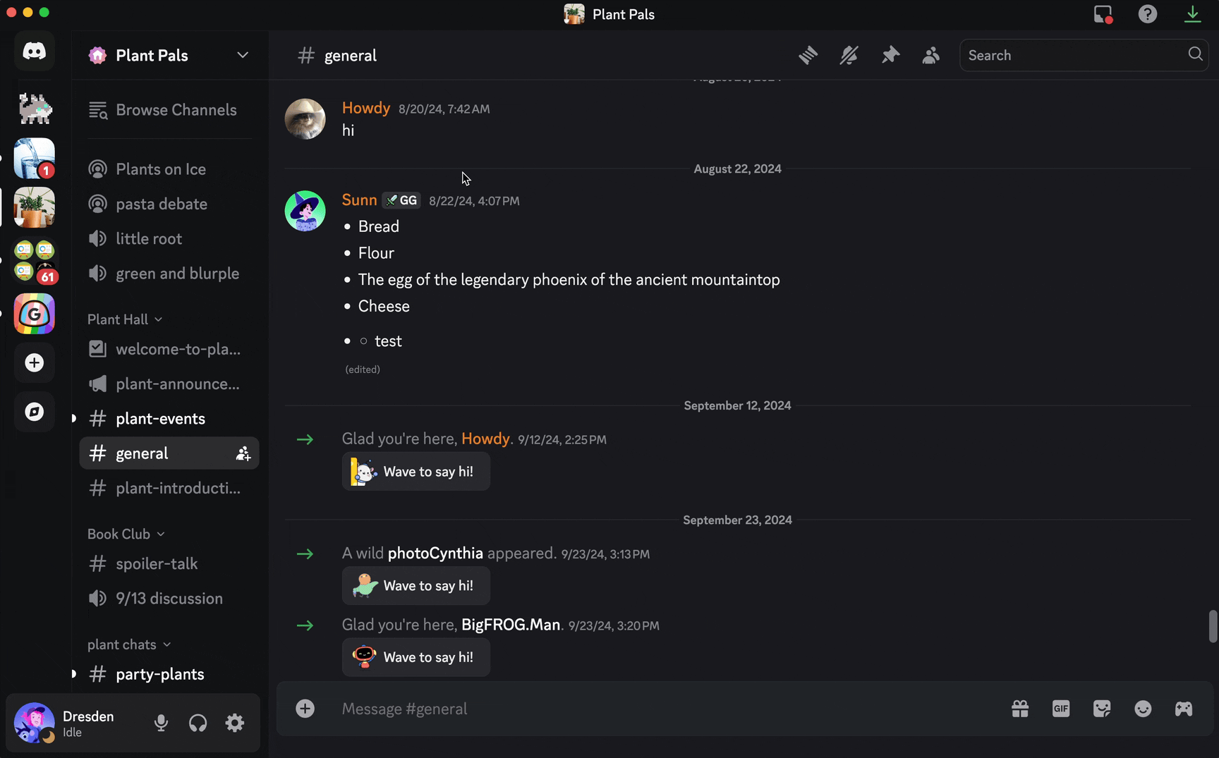 An example of using a Server Tag to apply to join a community server.