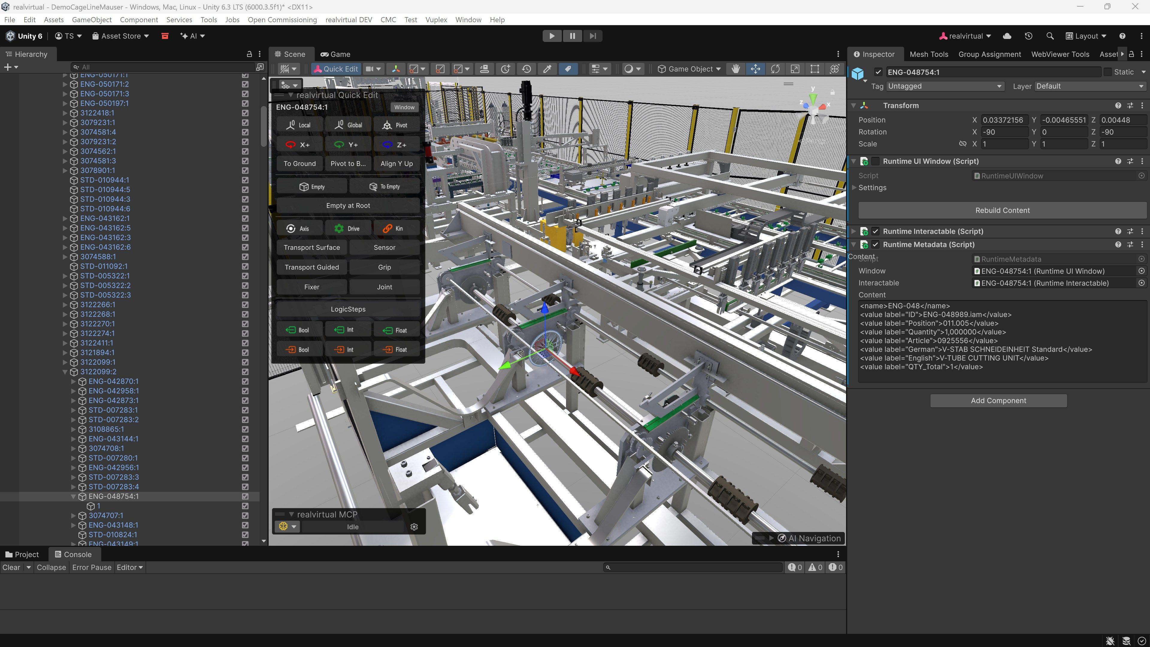 From digital twins to industrial AI: Building the machine information system