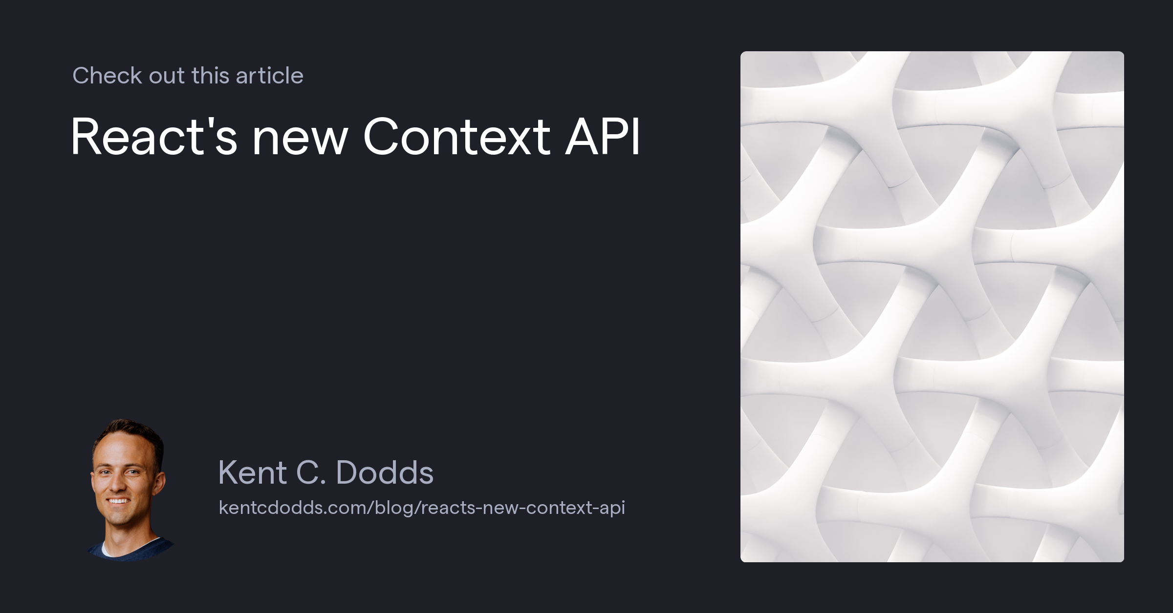 React's ⚛️ new Context API