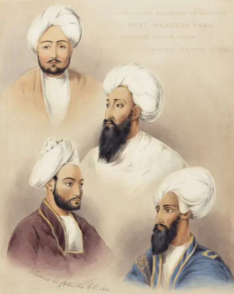 DAG Dost Mahomed Khan, and part of his Family, 1844