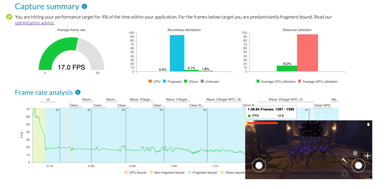 Performance Advisor - Capture Summary