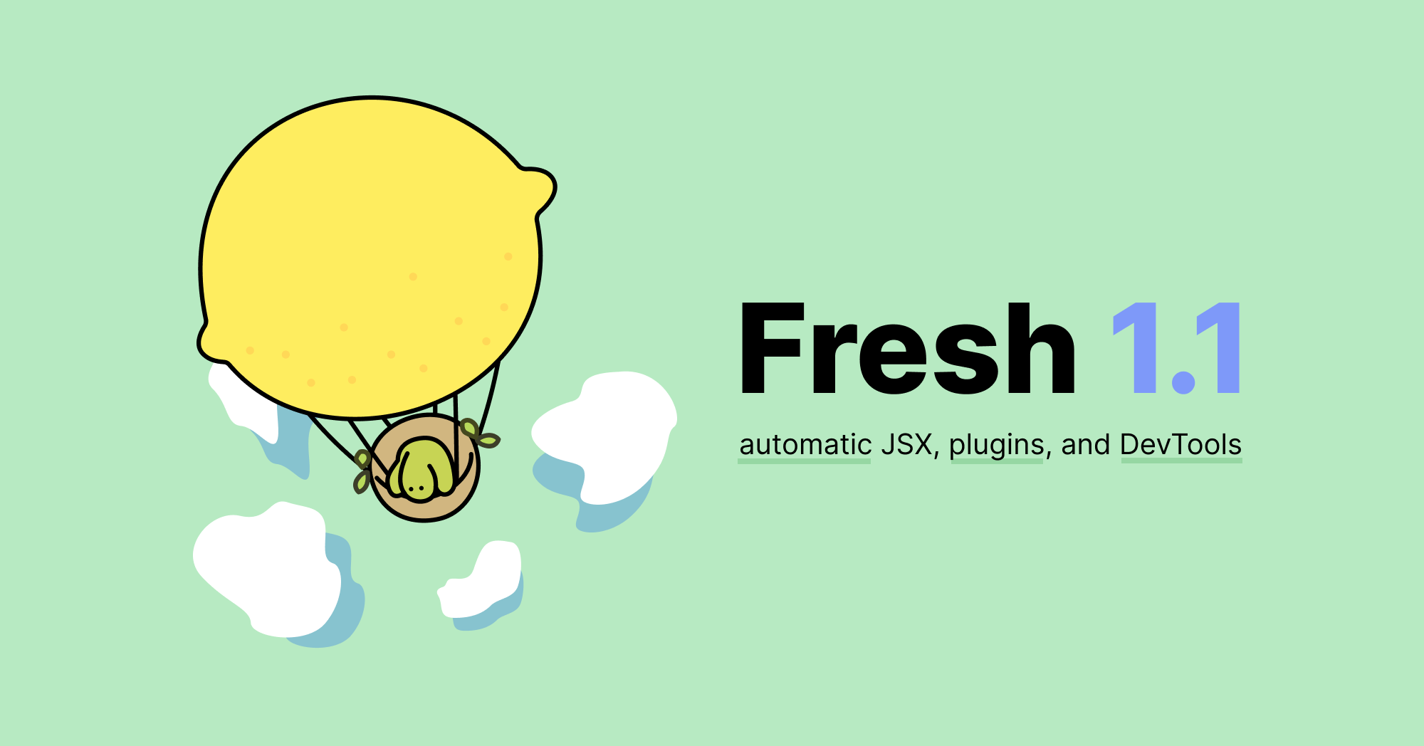 Fresh 1.1 - automatic JSX, plugins, DevTools, and more