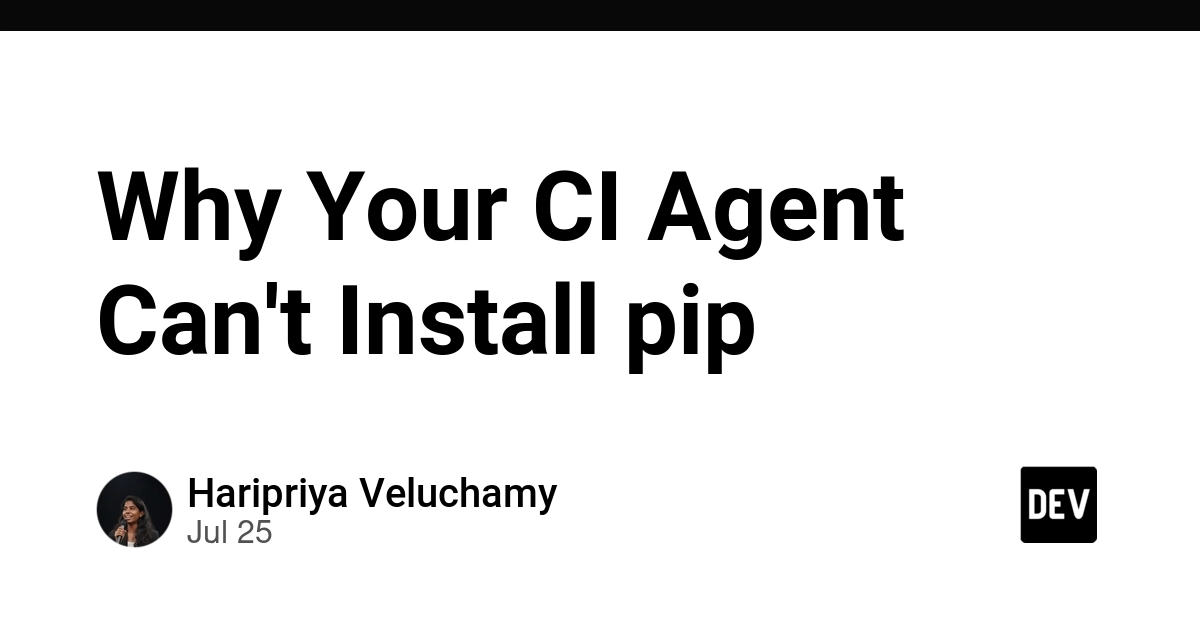 Why Your CI Agent Can't Install pip