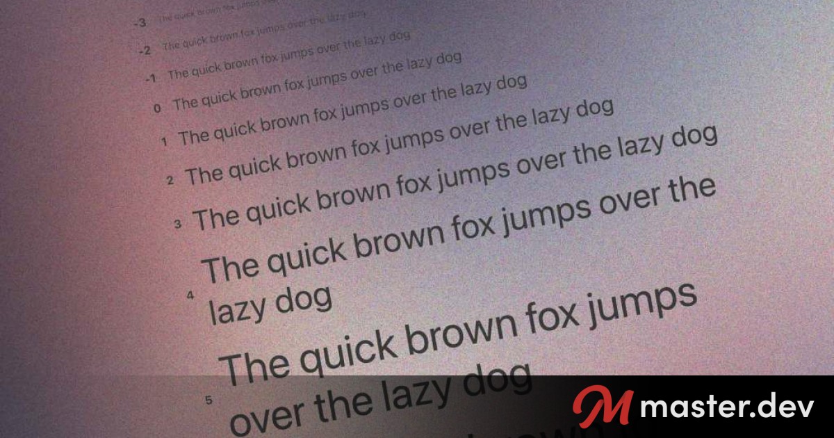 Fluid Typography with progress()